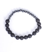 Load image into Gallery viewer, 2-Faced Black/Hematite Bracelet