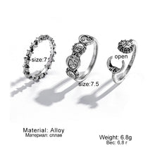 Load image into Gallery viewer, Hot Selling Creative Personality Butterfly 2-Piece Set Ins Same Punk Style Couple Ring