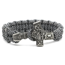 Load image into Gallery viewer, Vintage Thor&#39;s Hammer Braided Bracelet