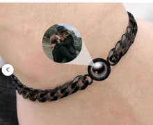 Load image into Gallery viewer, Titanium Steel Men And Women Personalized Photo Projection Custom Family Gathering Pet Couple Birthday Memory Bracele