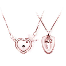 Load image into Gallery viewer, Titanium Steel Couple Love Lock, Bracelet, Key Set, Necklace