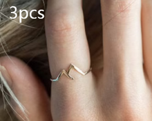 Load image into Gallery viewer, Mountain-shaped Copper Creative Custom Ladies Ring