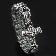 Load image into Gallery viewer, Vintage Thor&#39;s Hammer Braided Bracelet
