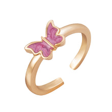 Load image into Gallery viewer, Hot Selling Creative Personality Butterfly 2-Piece Set Ins Same Punk Style Couple Ring