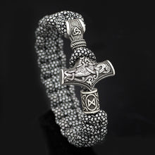 Load image into Gallery viewer, Vintage Thor&#39;s Hammer Braided Bracelet