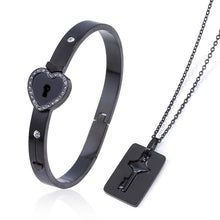 Load image into Gallery viewer, Titanium Steel Couple Love Lock, Bracelet, Key Set, Necklace