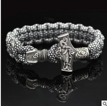 Load image into Gallery viewer, Vintage Thor&#39;s Hammer Braided Bracelet