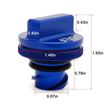 Load image into Gallery viewer, Fit 2013-2017 Dodge Ram Magnetic Aluminum Fuel Gas Caps &amp; DEF Caps Blue Set