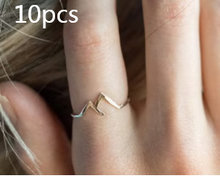 Load image into Gallery viewer, Mountain-shaped Copper Creative Custom Ladies Ring