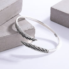 Load image into Gallery viewer, Love Couple Plain Silver Ring Angel Wings