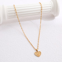 Load image into Gallery viewer, Simple Women&#039;s Heart Letter Necklace Love Pendant Clavicle Chain