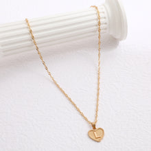 Load image into Gallery viewer, Simple Women&#039;s Heart Letter Necklace Love Pendant Clavicle Chain
