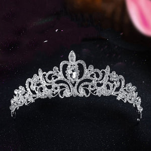 Atmospheric Bridal Crown Exquisite Rhinestone Luxury Crown Headband Wedding Dress Accessories Bridal Wedding Headgear