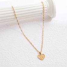 Load image into Gallery viewer, Simple Women&#039;s Heart Letter Necklace Love Pendant Clavicle Chain