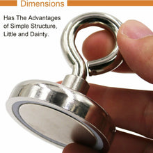 Load image into Gallery viewer, Fishing Magnet with Lifting Ring Magnetic Retrieving Lake Treasure Hunt Collects