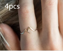 Load image into Gallery viewer, Mountain-shaped Copper Creative Custom Ladies Ring