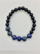 Load image into Gallery viewer, Tiger Blue/Onyx Bracelet