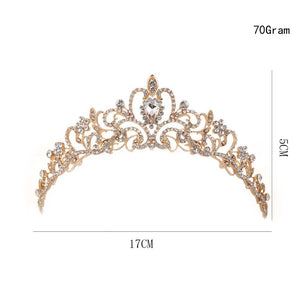 Atmospheric Bridal Crown Exquisite Rhinestone Luxury Crown Headband Wedding Dress Accessories Bridal Wedding Headgear