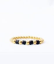 Load image into Gallery viewer, Black Blend 925 Gold Bracelet