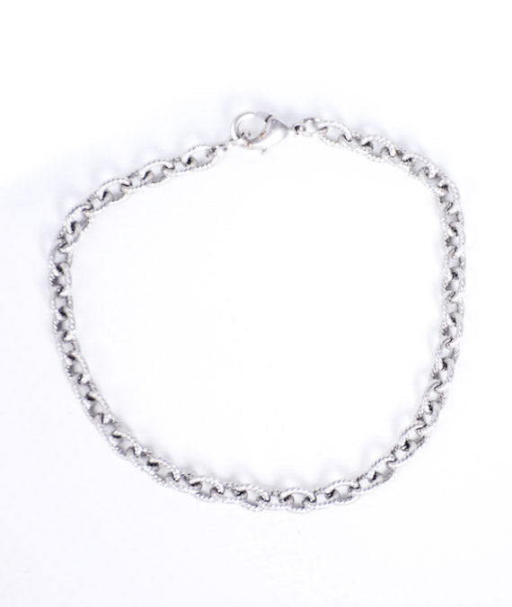 Silver Chain Steel Bracelet