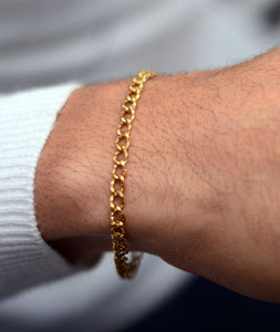 Gold Chain Steel Bracelet
