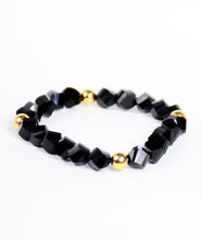 Load image into Gallery viewer, Twisted Stoned Gold Blend Bracelet