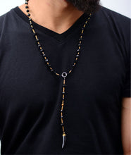 Load image into Gallery viewer, Crystal Black Horn Necklace