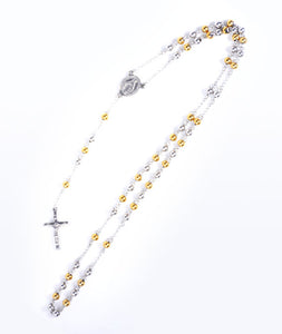 Silver/Gold Rosary Necklace