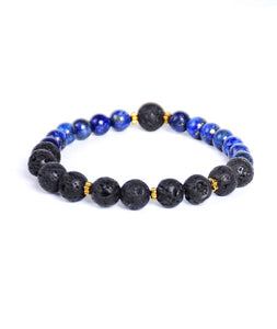 2-Faced Black/Blue Bracelet