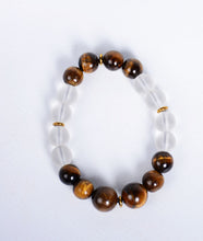 Load image into Gallery viewer, 2-Faced Tiger/Onyx White Bracelet