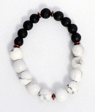 Load image into Gallery viewer, Snow White Tiger Eye Bracelet