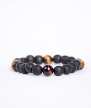 Load image into Gallery viewer, Stoned Matte Tiger Touch Bracelet